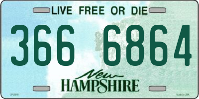 NH license plate 3666864