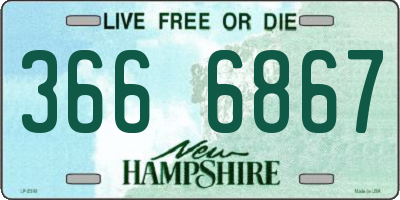 NH license plate 3666867