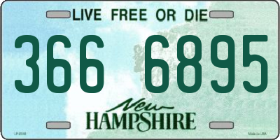NH license plate 3666895