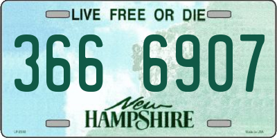 NH license plate 3666907