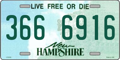 NH license plate 3666916