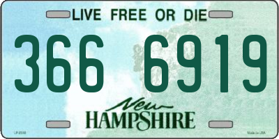 NH license plate 3666919
