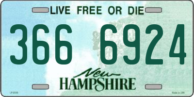 NH license plate 3666924