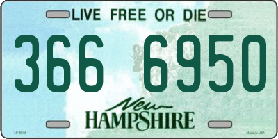NH license plate 3666950