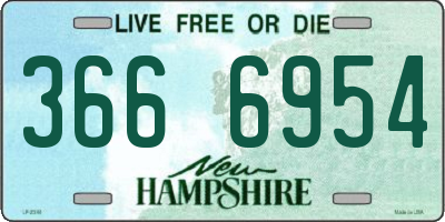 NH license plate 3666954