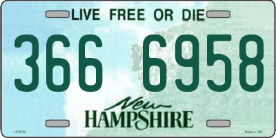 NH license plate 3666958