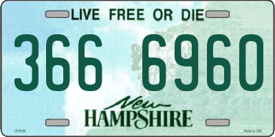 NH license plate 3666960