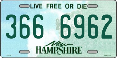 NH license plate 3666962