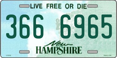 NH license plate 3666965