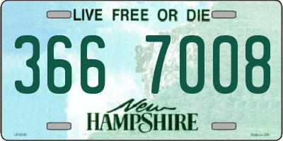 NH license plate 3667008
