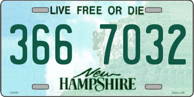 NH license plate 3667032