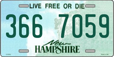 NH license plate 3667059