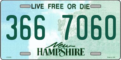 NH license plate 3667060