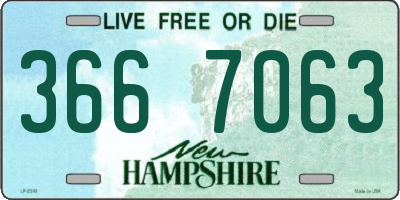 NH license plate 3667063