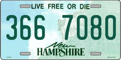 NH license plate 3667080