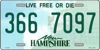 NH license plate 3667097
