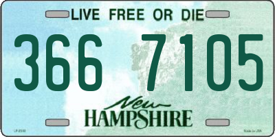NH license plate 3667105