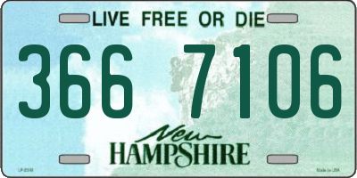NH license plate 3667106