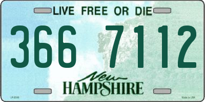 NH license plate 3667112