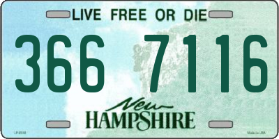 NH license plate 3667116