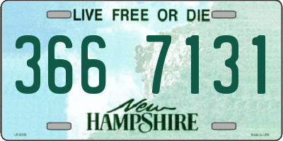 NH license plate 3667131