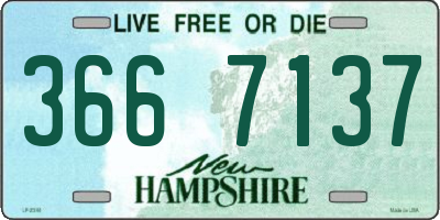 NH license plate 3667137