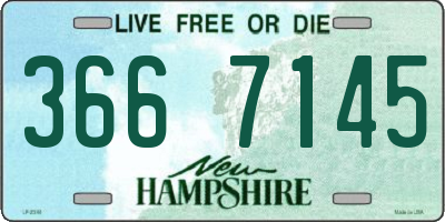 NH license plate 3667145