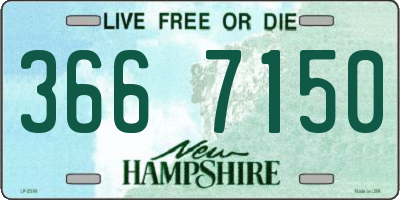 NH license plate 3667150