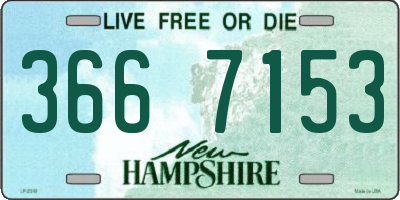 NH license plate 3667153