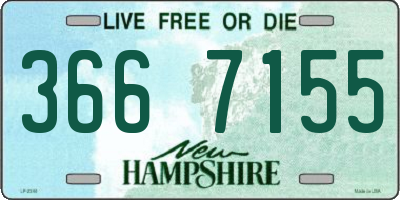 NH license plate 3667155