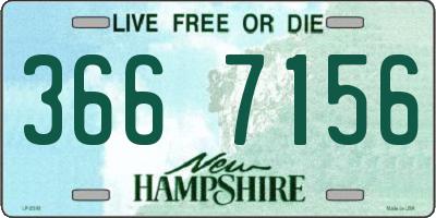 NH license plate 3667156