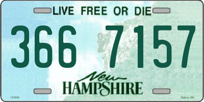 NH license plate 3667157