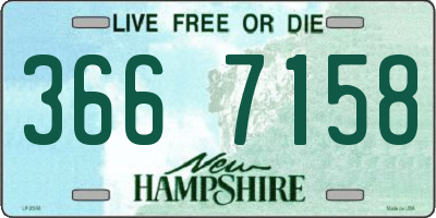 NH license plate 3667158