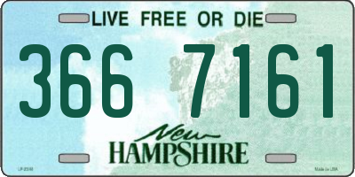 NH license plate 3667161