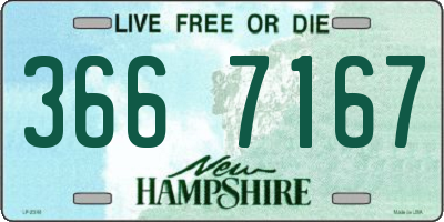 NH license plate 3667167