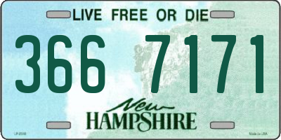 NH license plate 3667171