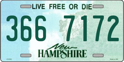 NH license plate 3667172