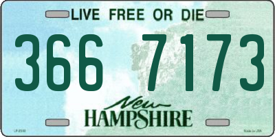 NH license plate 3667173