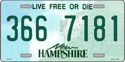 NH license plate 3667181