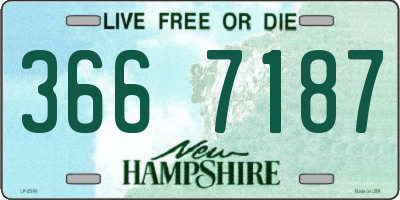 NH license plate 3667187