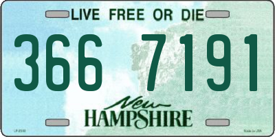NH license plate 3667191