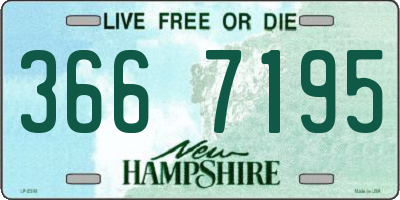 NH license plate 3667195