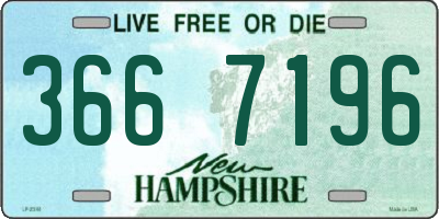 NH license plate 3667196