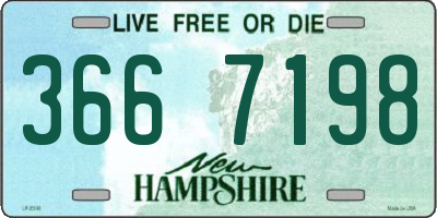 NH license plate 3667198
