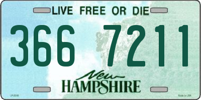 NH license plate 3667211