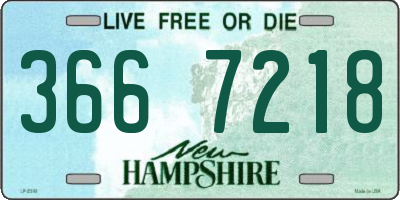NH license plate 3667218