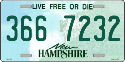 NH license plate 3667232