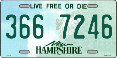 NH license plate 3667246
