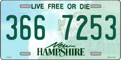 NH license plate 3667253