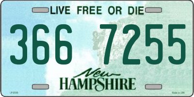 NH license plate 3667255